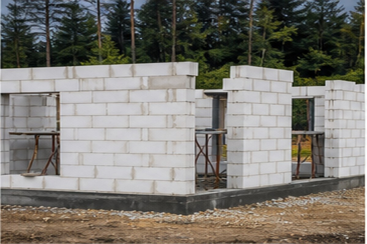 Дом из газоблока Фото работы: Дом из газоблока